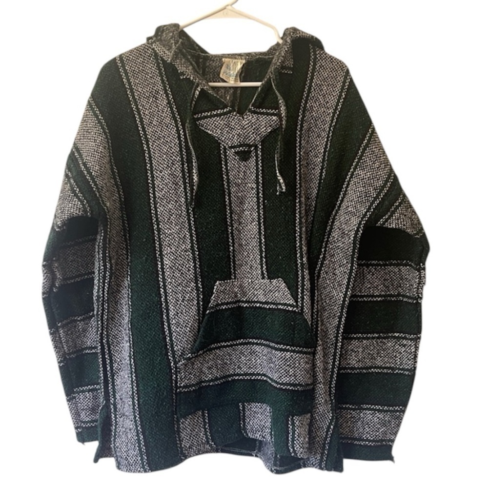Green and Gray Men's Sweater